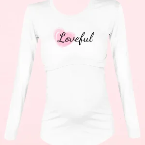 Blusa maternidad-lactancia Manga Larga. Loveful