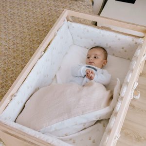 Rabbits Nórdico y protector para maximinicuna Converbaby 90×70