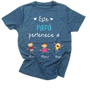 Playera caballero personalizada. Este papá pertenece a