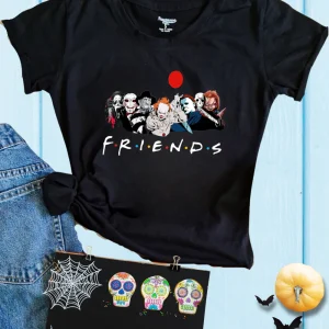 Playera Dama. Friends Horror 1
