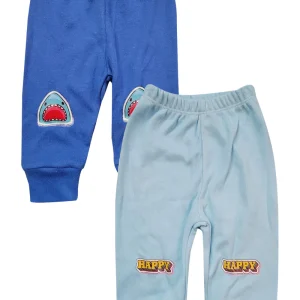 2-PACK Pantalón de algodón para bebé. Tiburón