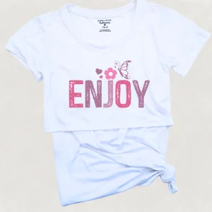 Blusa maternidad-lactancia mc estampada. Enjoy Boho