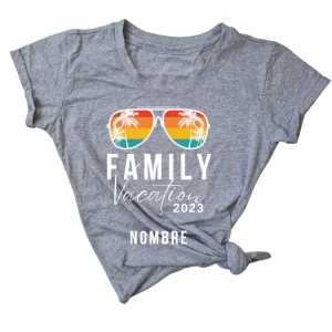 Blusa Dama nombre personalizado. Vacation sunglasses