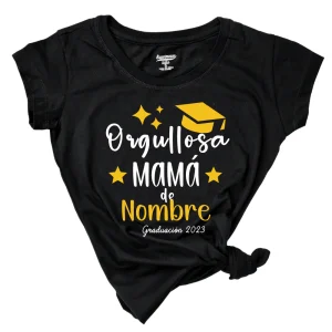 Blusa Dama nombre personalizado. Orgullosa familiar graduado