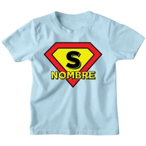 Playera Kids . Super niño (nombre personalizado)