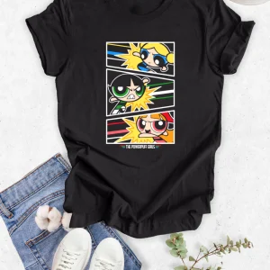 Blusa dama manga corta. Powerpuff