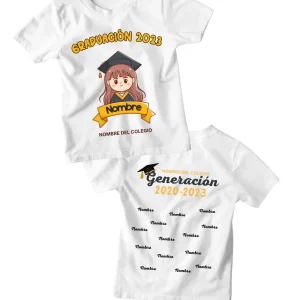 Playera Kids personalizada. Graduación toga