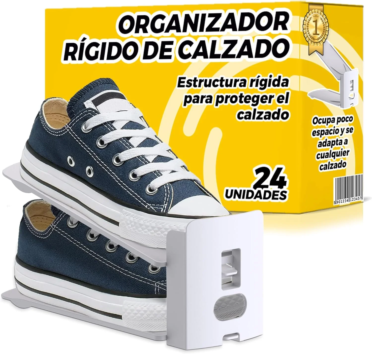 Organizadores de Zapatos Ajustable Blanco