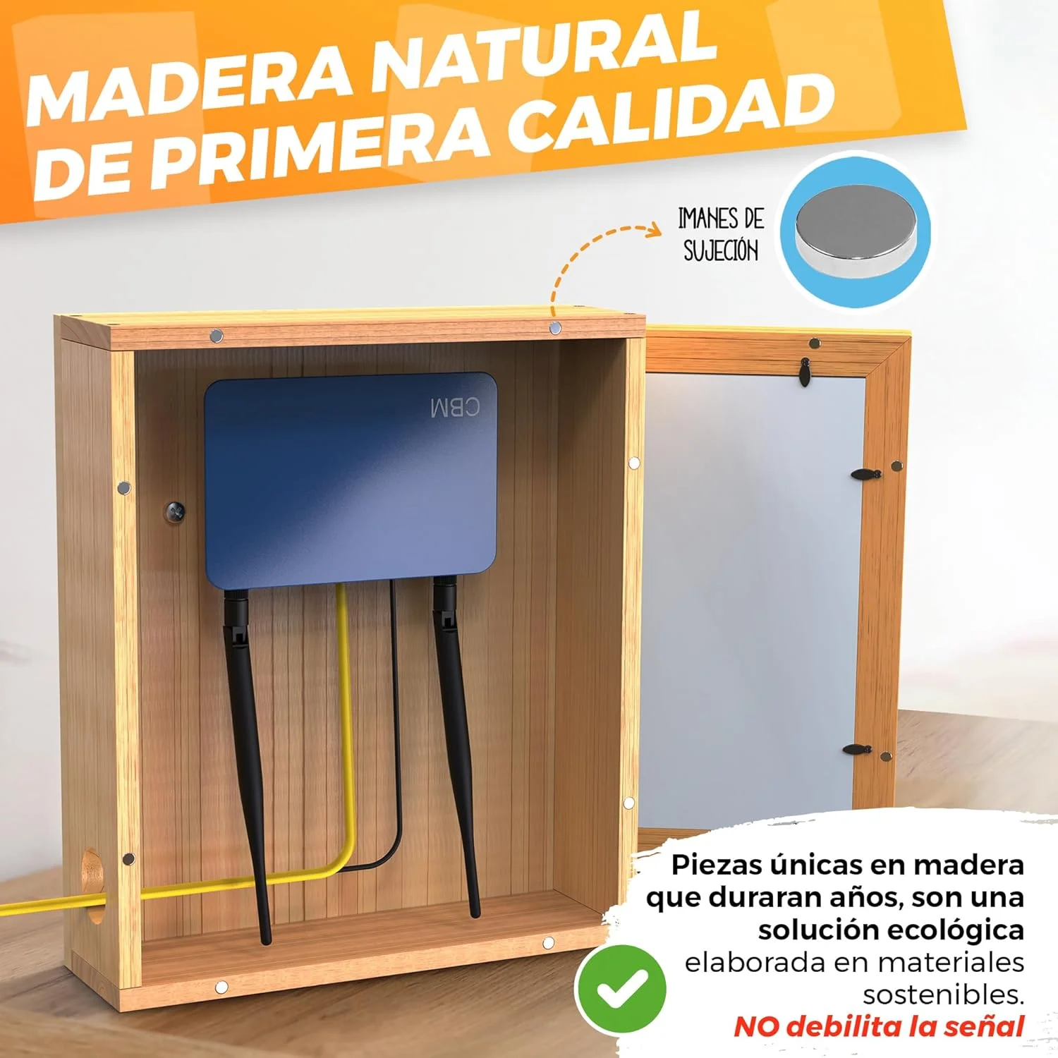 Caja Router Pared Elegante y Discreta Para Esconder Cables - Imagen 3