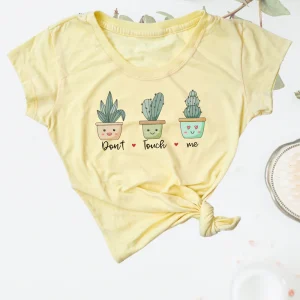 Blusa dama manga corta. Don´t touch me