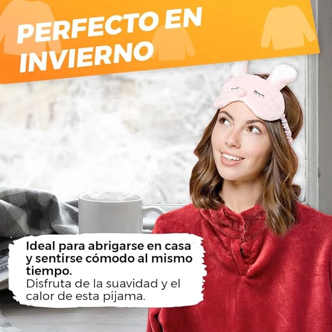Pijama Mujer Invierno con Body - Imagen 4