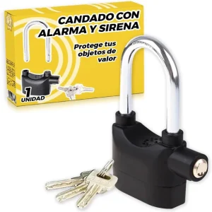 Candado moto con alarma de 110 db