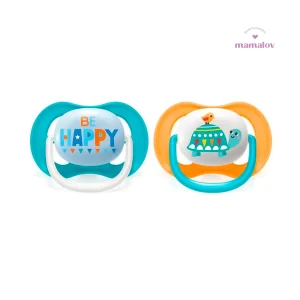 2 Chupones 6-18m Happy-Tortuga