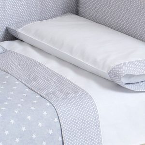 Galaxy Juego de sábanas minicuna 80×50