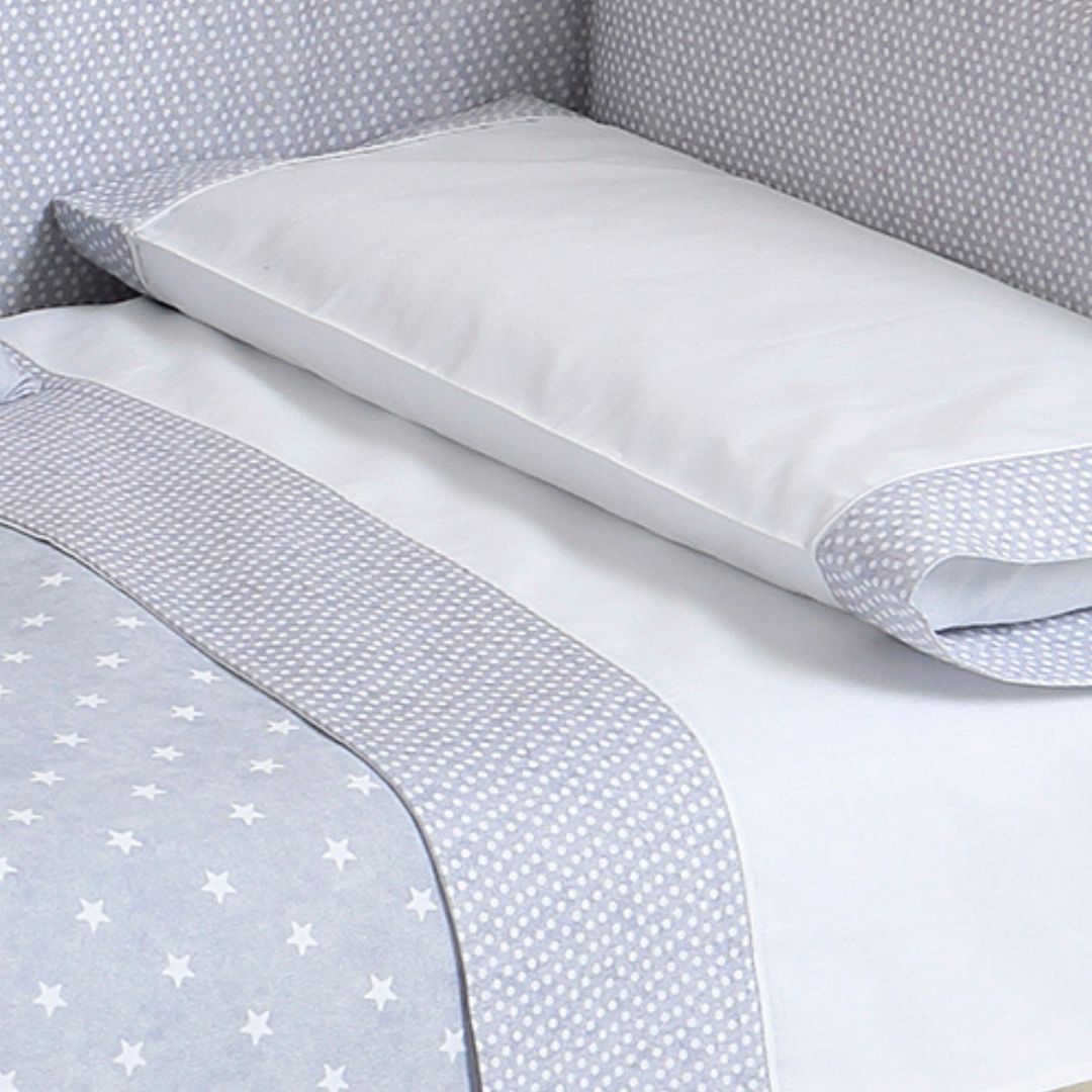 Galaxy Juego de sábanas minicuna 80×50