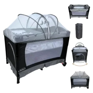 Cuna Corral Mecedora Y Colecho 4 en 1 Para Bebes Tuscani