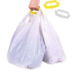 2 uds Asas para llevar Bolsas – Bolsas plastico Asas (Amarilla y Blanca)