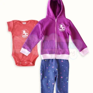 Set 3 pzas. Sudadera Equipo unicornios