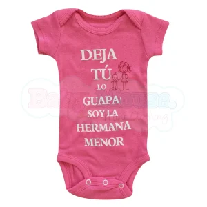 Pañalero Manga Corta Niña. Hermana menor