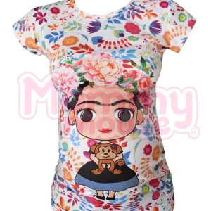 Blusa Maternidad Full Print.  Frida flores.