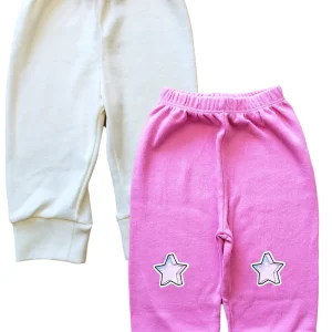 2-PACK Pantalón de algodón para bebé. Estrellas