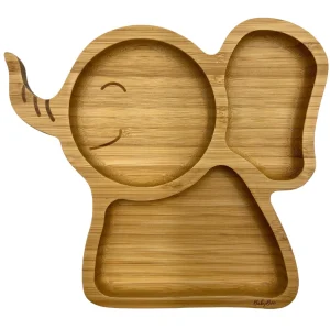 Plato de Bambú Elefante + cuchara