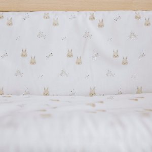 Rabbits  Nórdico y protector de minicuna 80×50