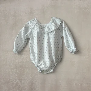 Camisa body plumeti. Manga larga bicolor