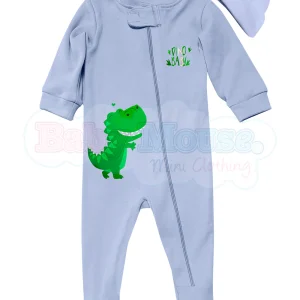 Set mameluco y gorro unisex. Dino Baby