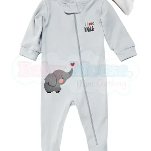 Set mameluco y gorro unisex. I love milk