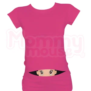 Blusa Maternidad Básica Manga corta. Nena asomada.