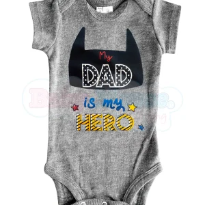 Pañalero manga corta unisex.  My dad Hero