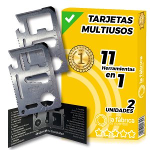 2 uds Tarjetas multiusos 11 en 1