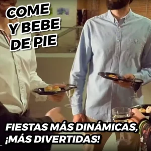 Vasoplato Come y Bebe de Pie