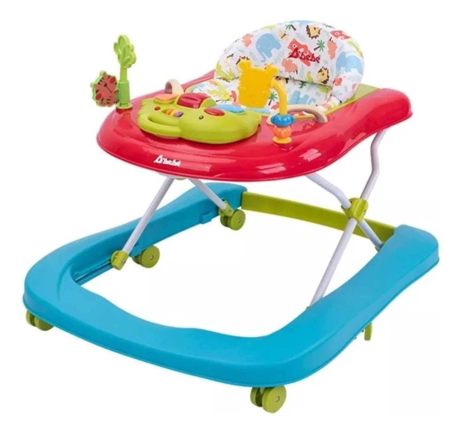 Andadera Jungle 2 en 1 Rojo De bebe 81 Rojo