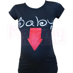 Blusa Maternidad Básica Manga corta. Baby Flecha