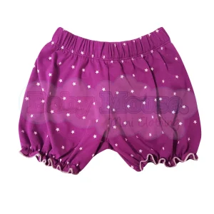 Bloomer tradicional para niña. Morado