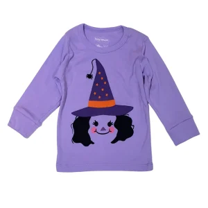 Playera Kids Manga Larga Niña. Brujita