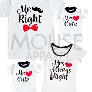 Playeras Familiares. Familia Right