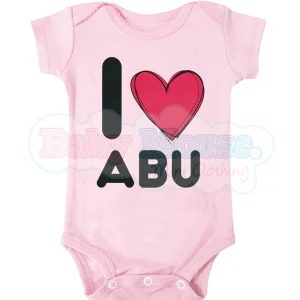 Pañalero Manga Corta Niña. I love abu