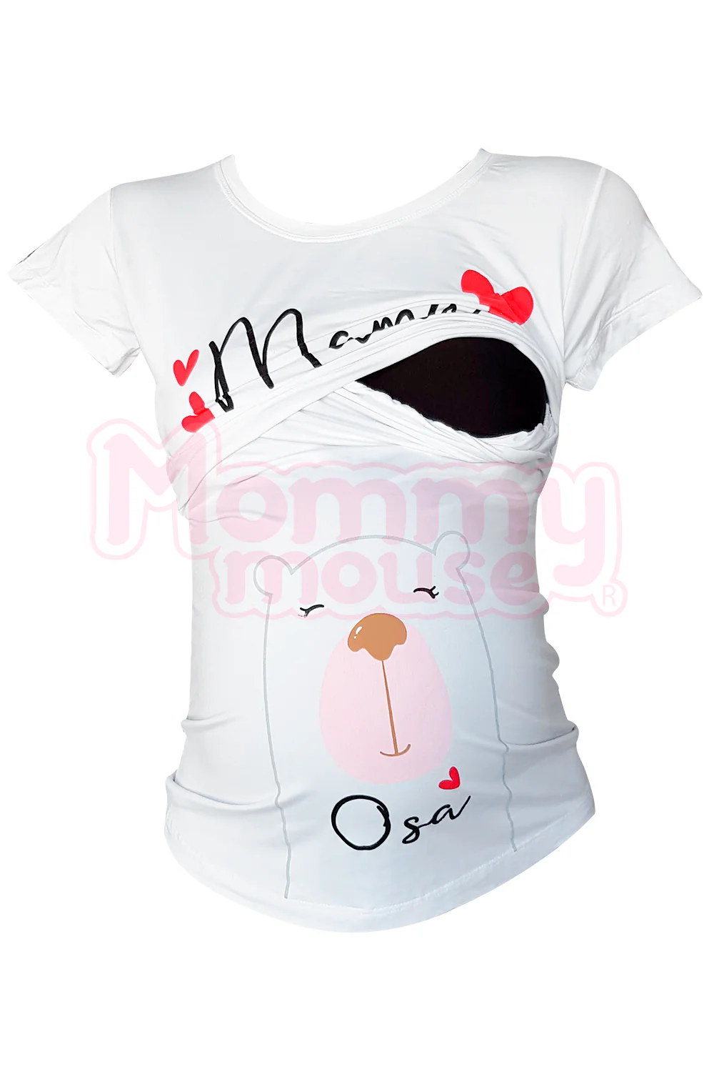 Pijama maternidad-lactancia mc. Mamá Osa corazón - Imagen 3