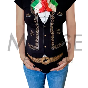 Blusa Maternidad. Mariachi real tricolor