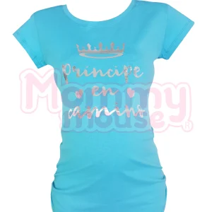 Blusa Maternidad Básica Manga corta. Principe en camino
