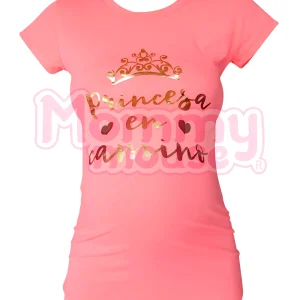 Blusa Maternidad Básica Manga corta. Princesa en camino
