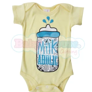 Pañalero Manga Corta Unisex. Milkaholic