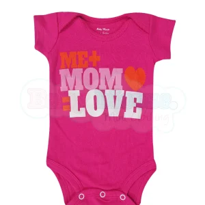 Pañalero Manga Corta Niña . Me+Mom = Love