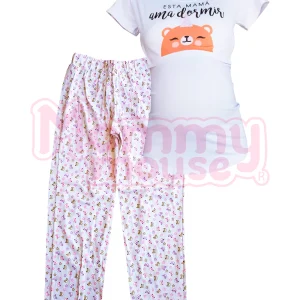 Pijama manga larga de lactancia. Mamá Oso