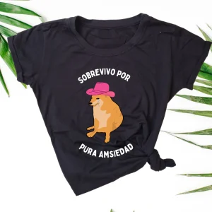 Blusa dama manga corta. Amsiedad