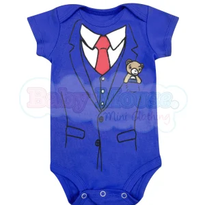 Pañalero Manga Corta Niño. Smoking osito