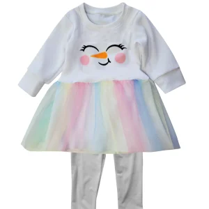 Vestido Muñeca de nieve. 3 meses a 8 Años